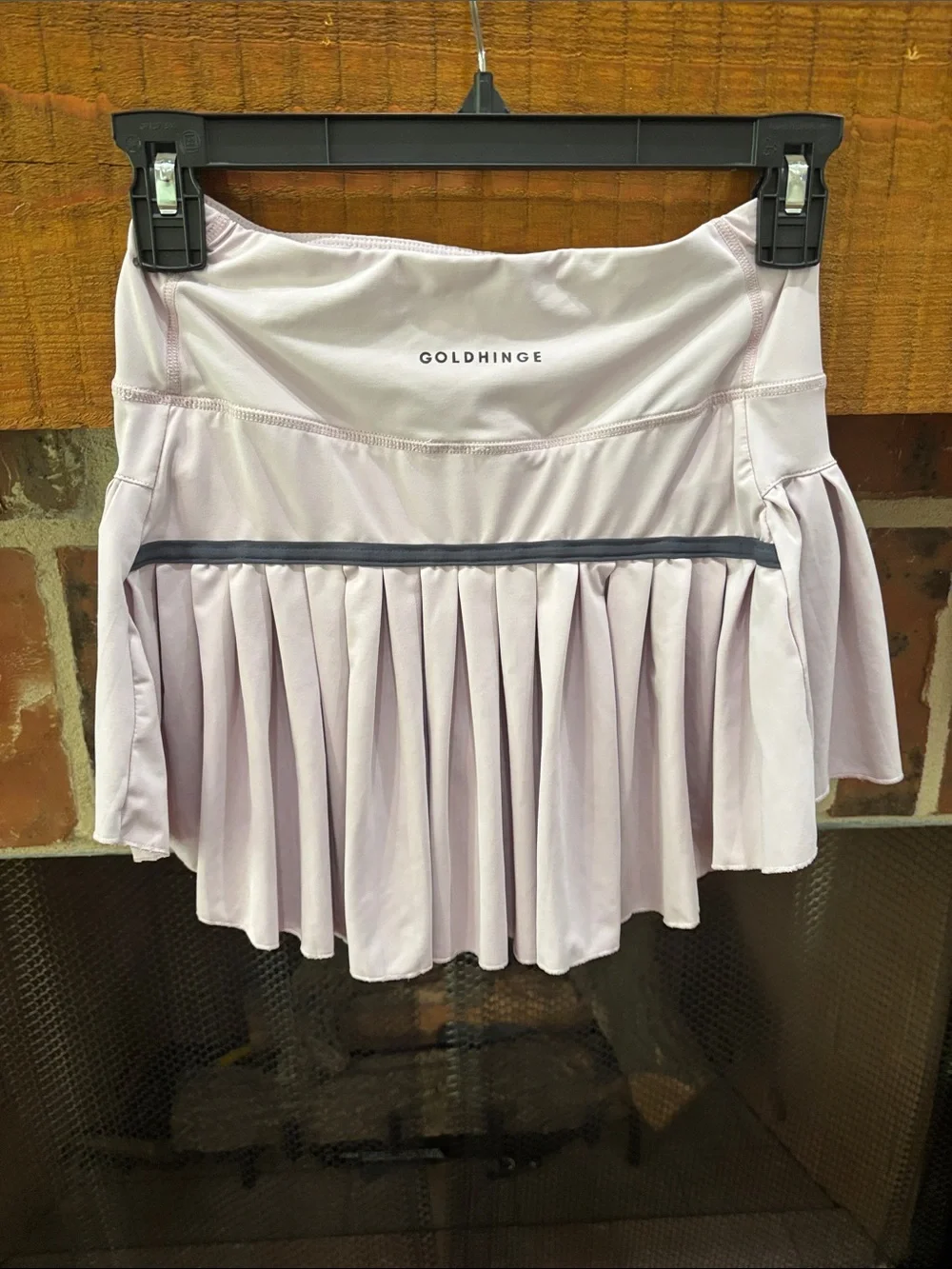 Light Lavender Circle Skater Skirt with Wide Waistband